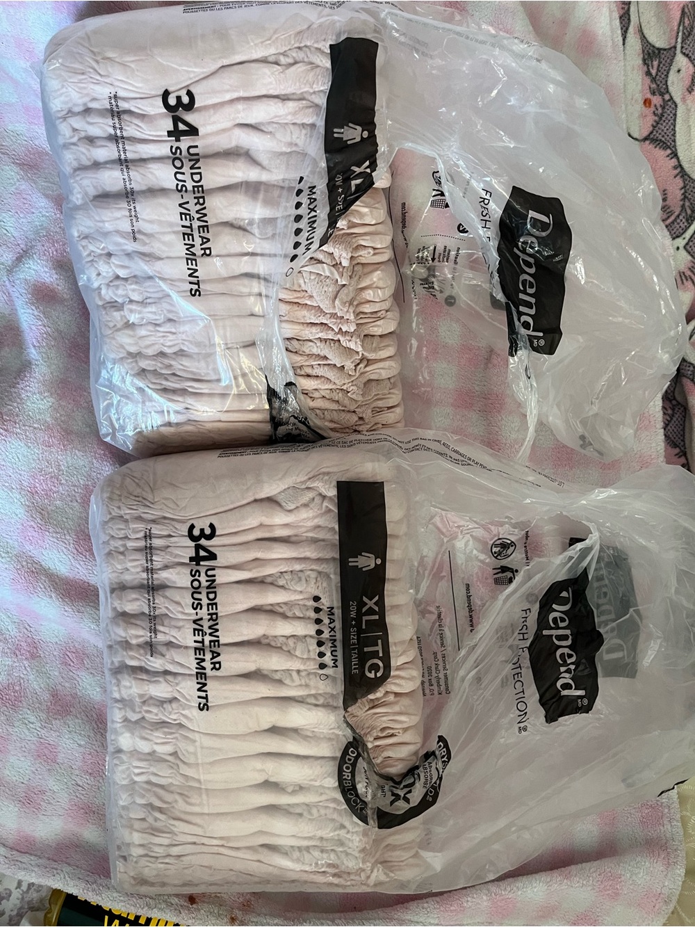 Depend Women's Protective Underwear - Blush Pink - XL/TC